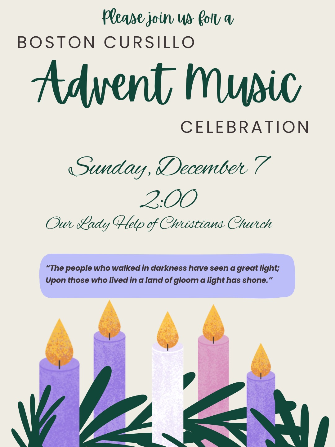 Advent Sing